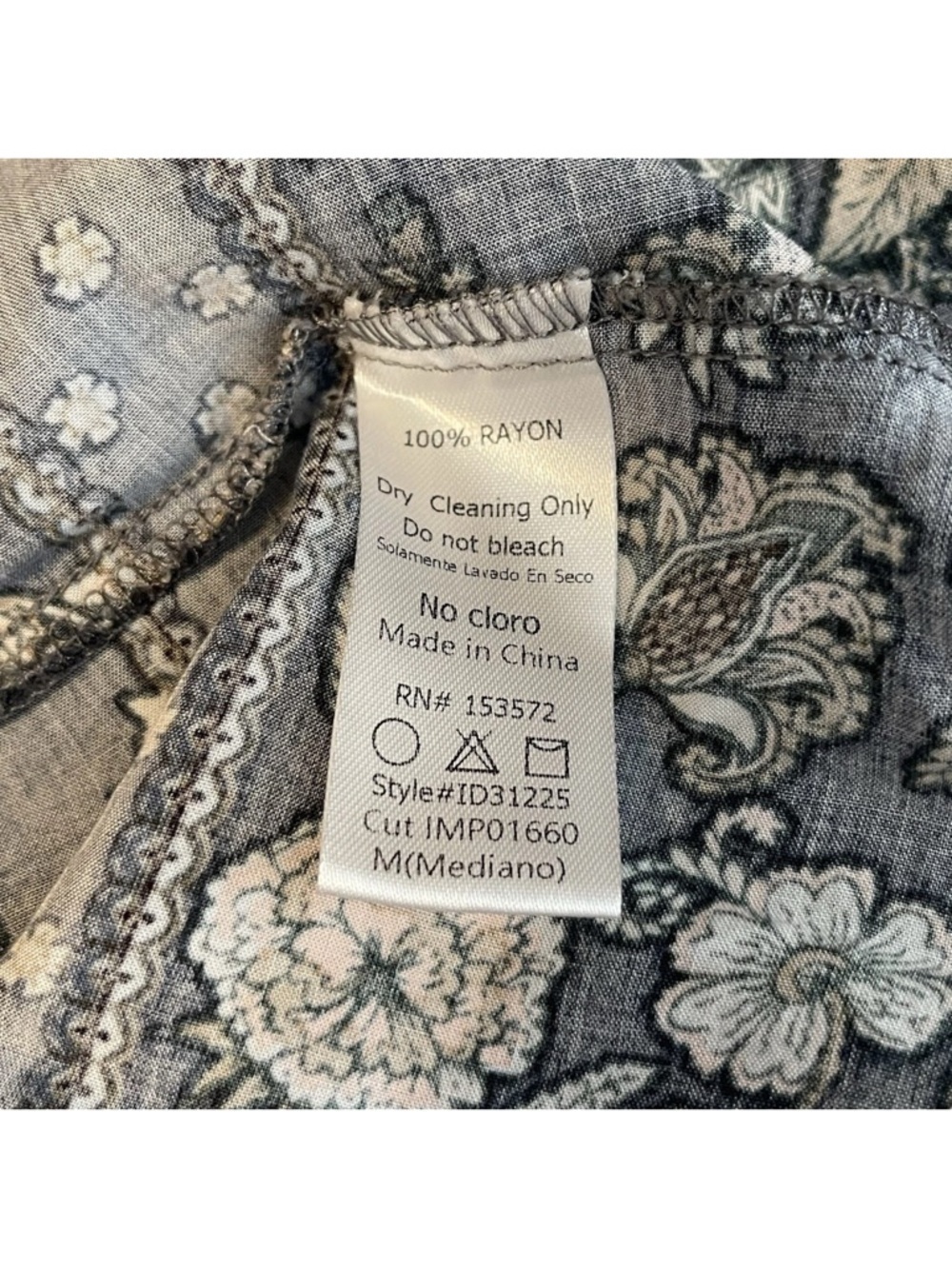 Bohme Maxi Dress Blue Paisley Cottagecore Spaghetti Strap Medium - Picture 7 of 7